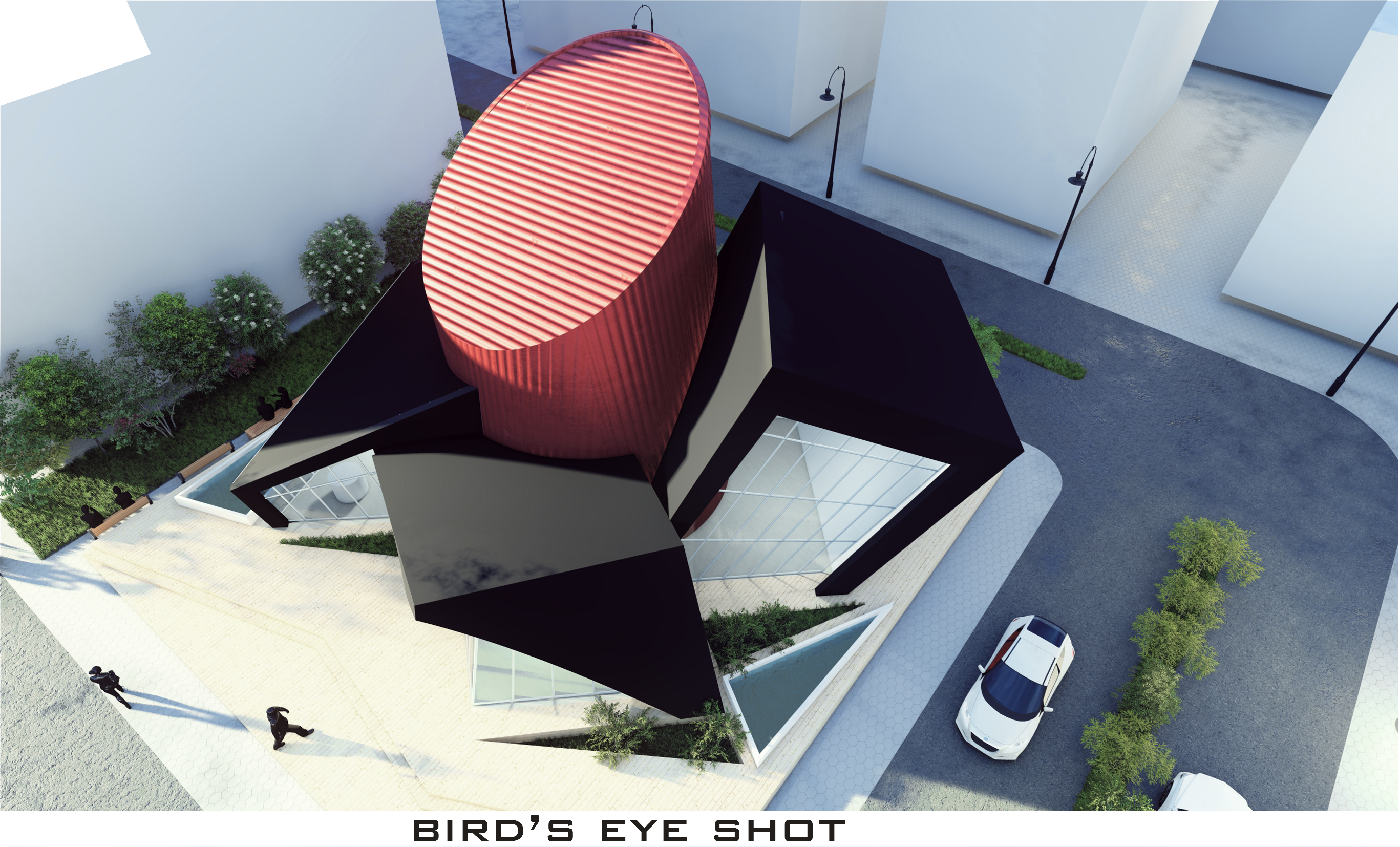 画廊  遵循立体主义流派丨开罗大学工程学院建筑系-11