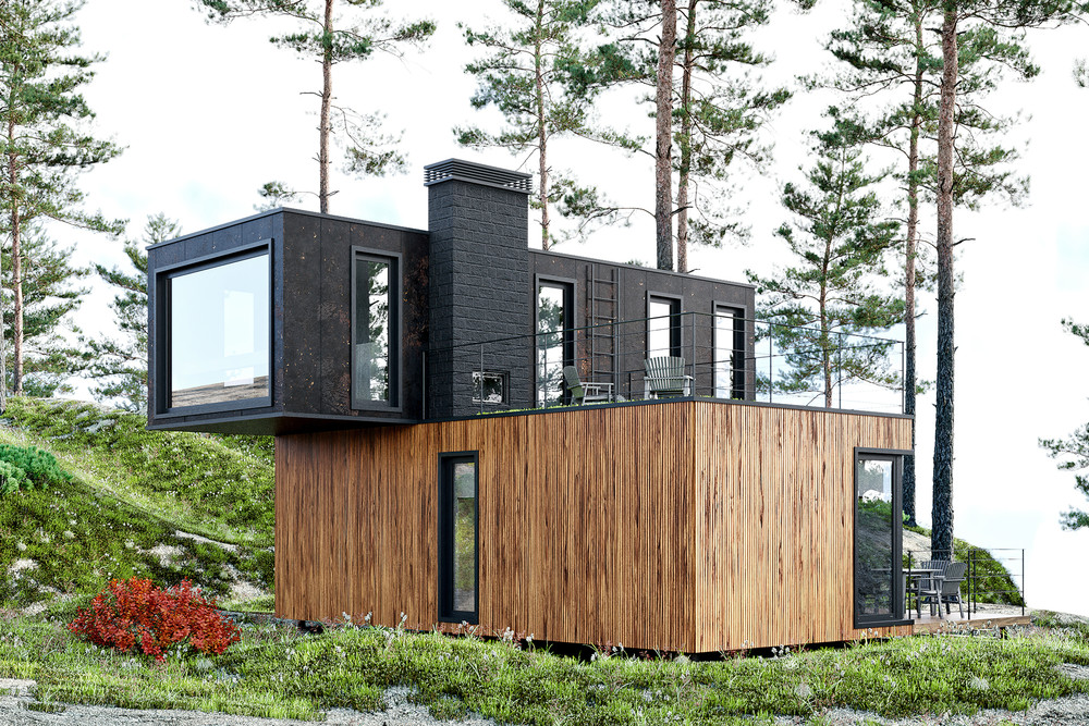 由船运集装箱打造的现代功能性房屋-19