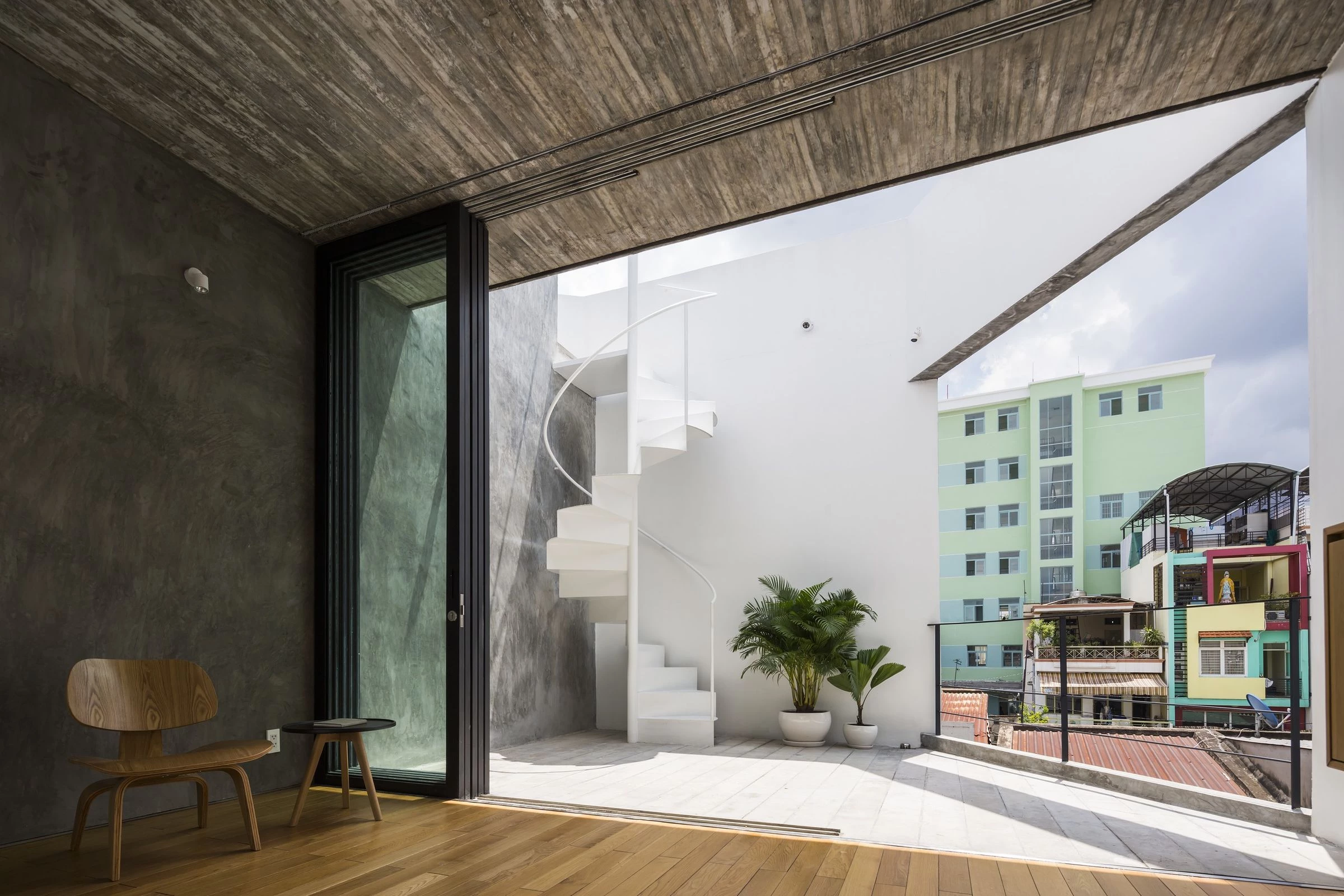 越南密集住宅区的三维花园住宅-22