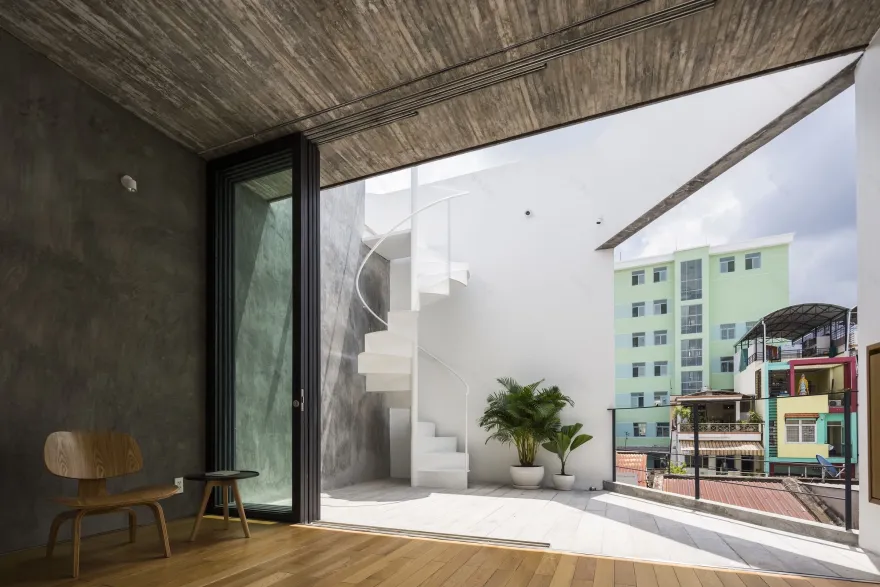 越南密集住宅区的三维花园住宅-22