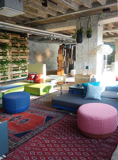 Plants create "urban jungle" at Berlin hotel by Studio Aisslinger-2