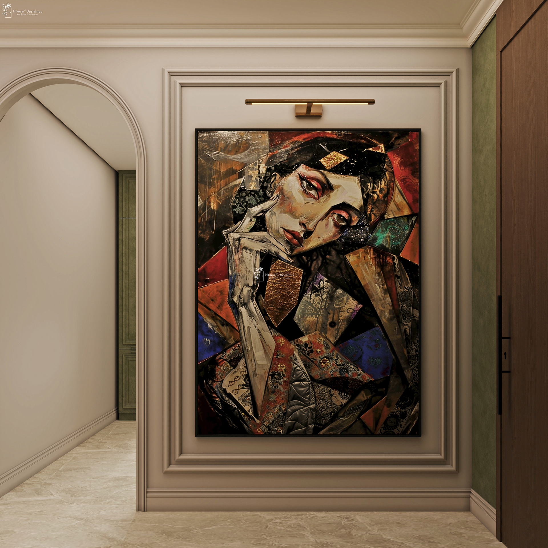 CRIMSON & GOLD: Eclectic Luxury Living-34