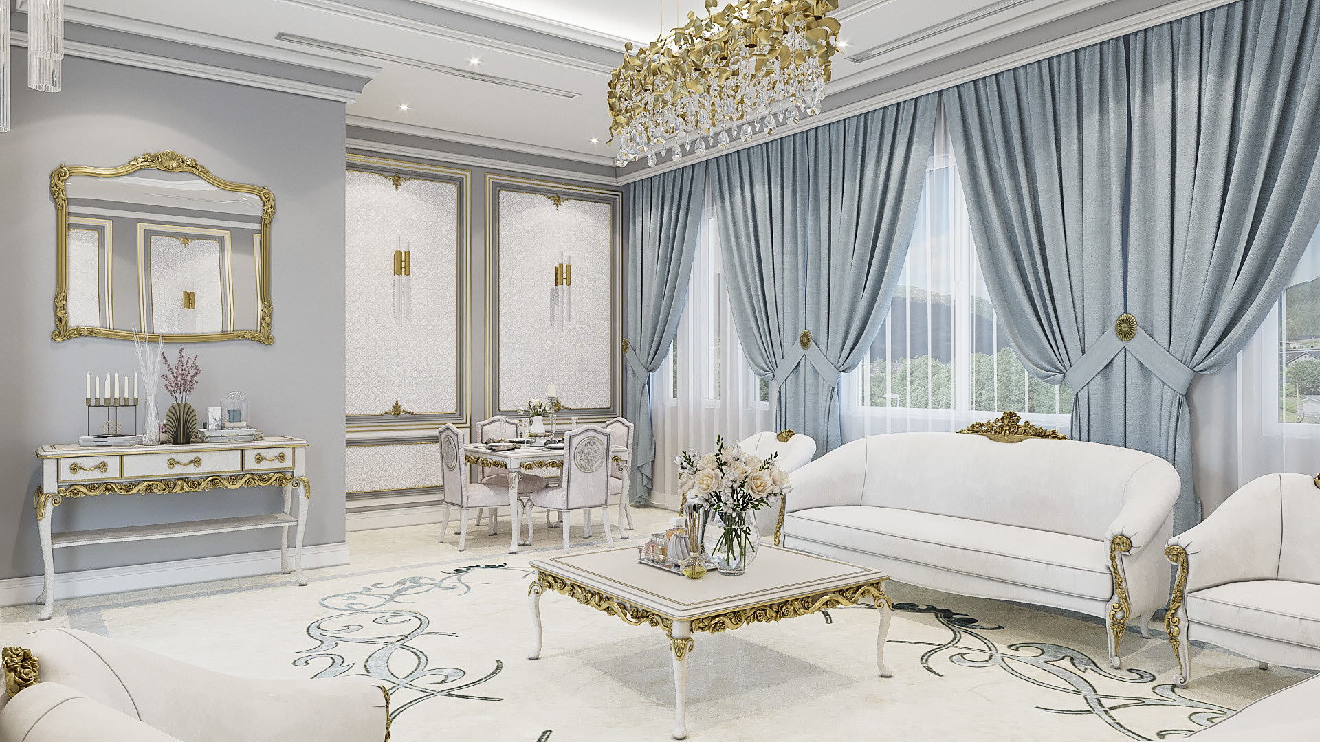 Arabic Majlis and Hall Interior Deisign!-12