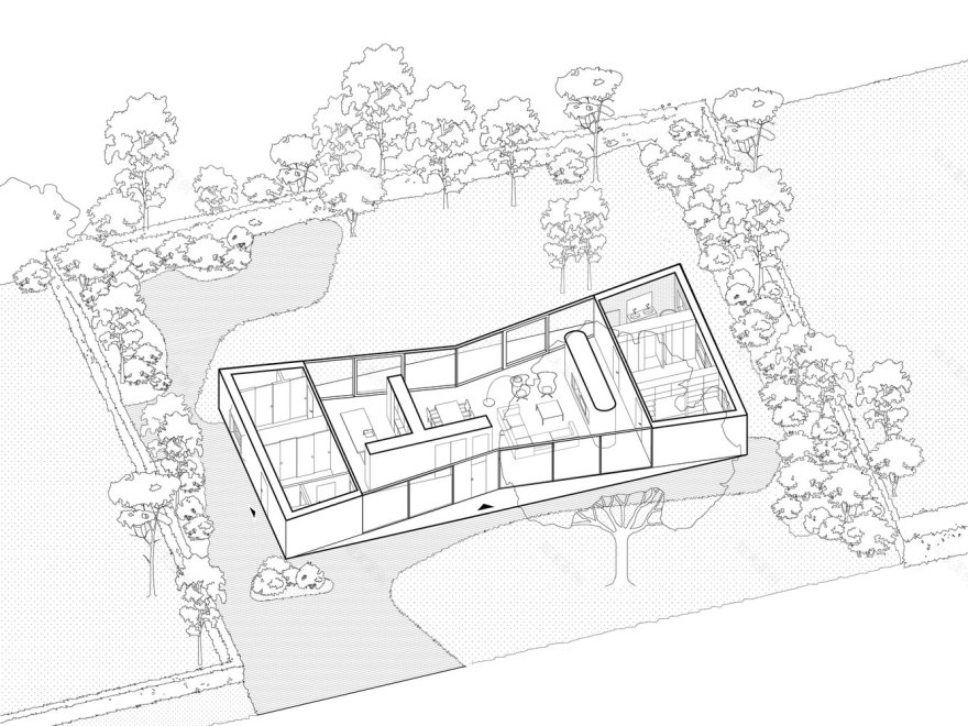 Conceived as a Minimalist Geometric Composition this Wonderful Construction Perfectly Integrates the Interior with The Exterior-34