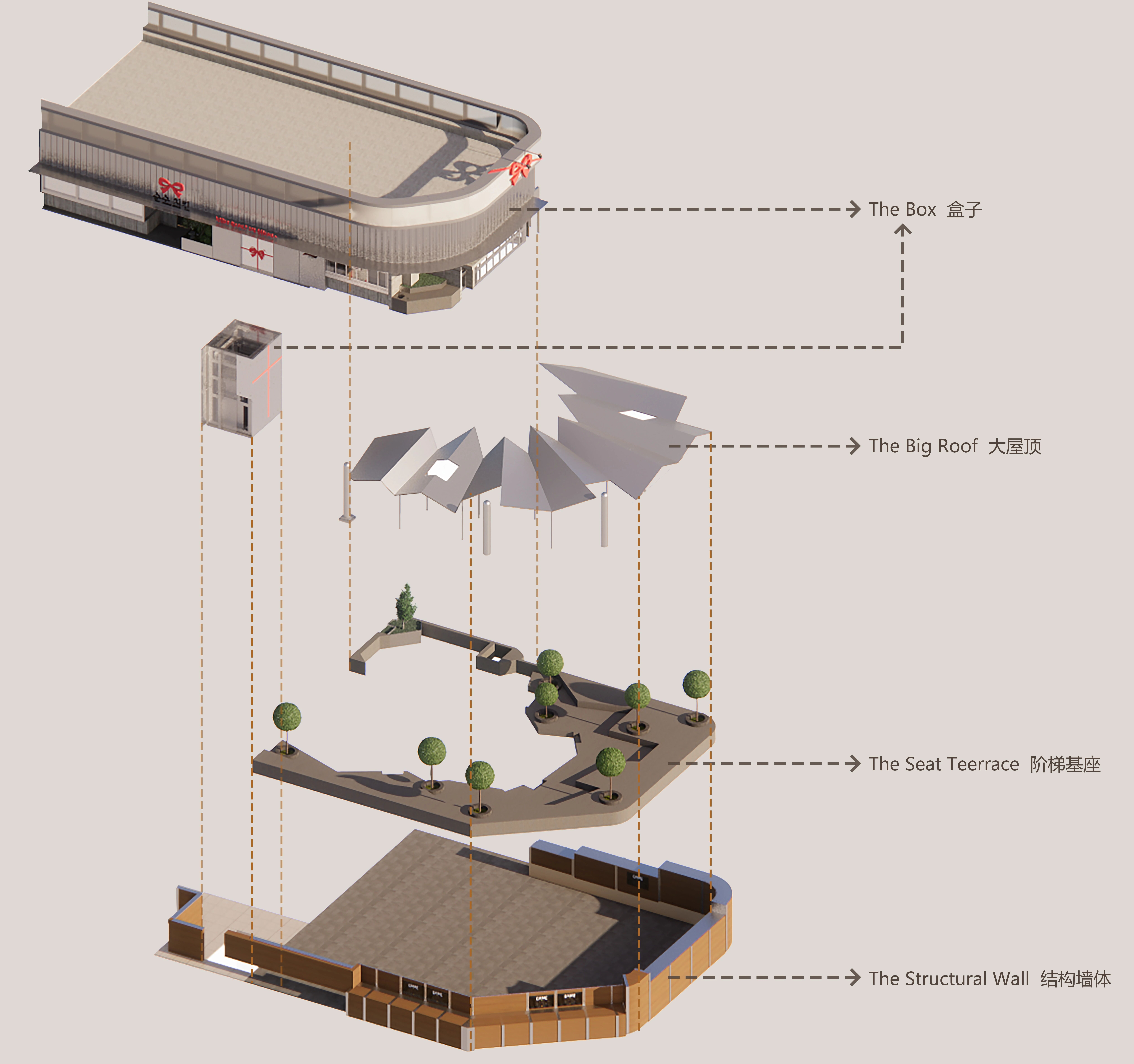 「被撕开的礼盒」SOONSOO CHICKEN中国首店设计丨中国郑州-7