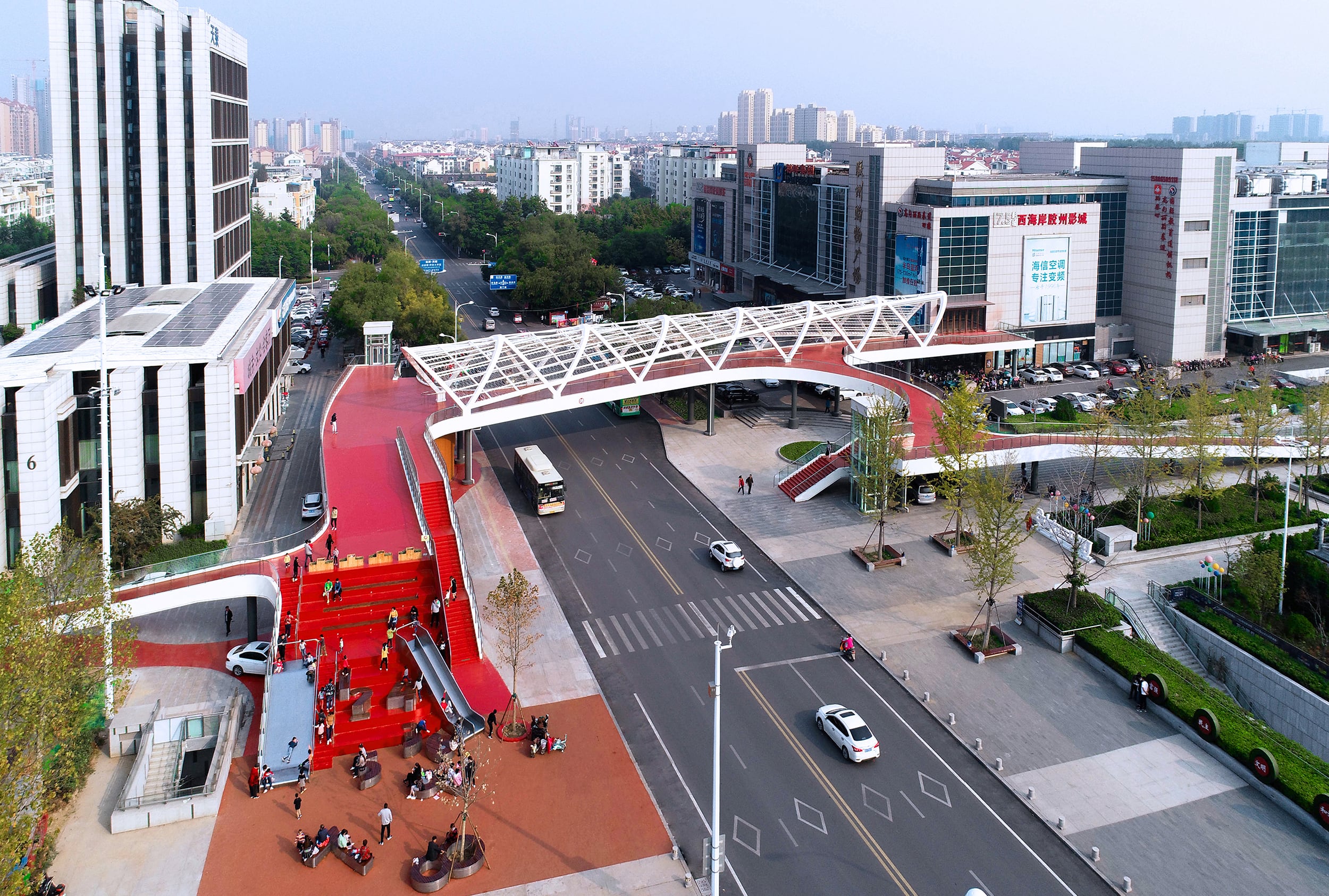 澳门路廊桥 | 多元自由的城市景观桥梁-20