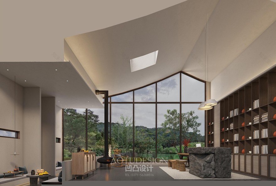 水泉映月民宿丨中国新乡丨河南凹凸环境艺术设计-37