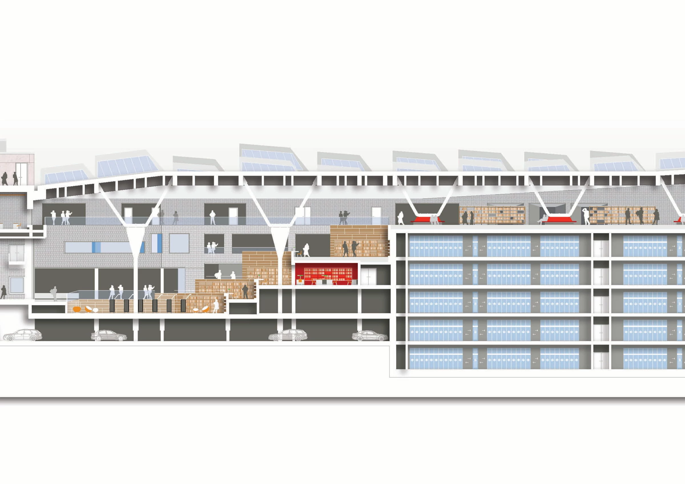 卢森堡国家图书馆丨Bolles + Wilson-52