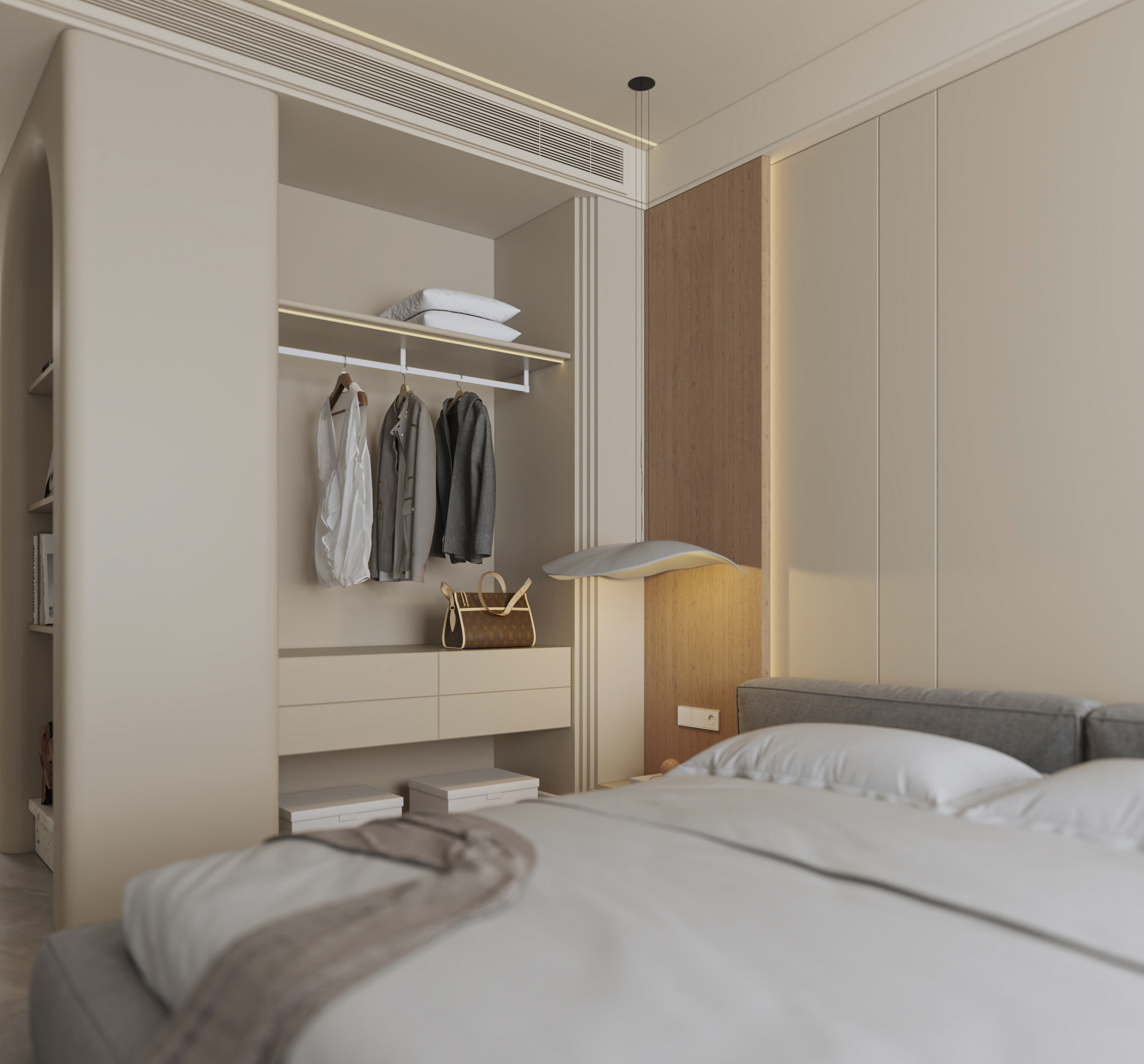 沈阳华发中东首府127㎡侘寂风格样板间设计-9