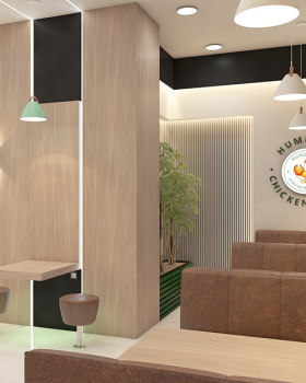 Humbaba Chicken House Berlin - Interior Design 3D