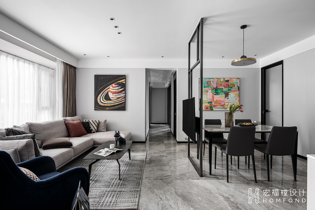 成都金地天府现代家居，四室两厅全案设计-9