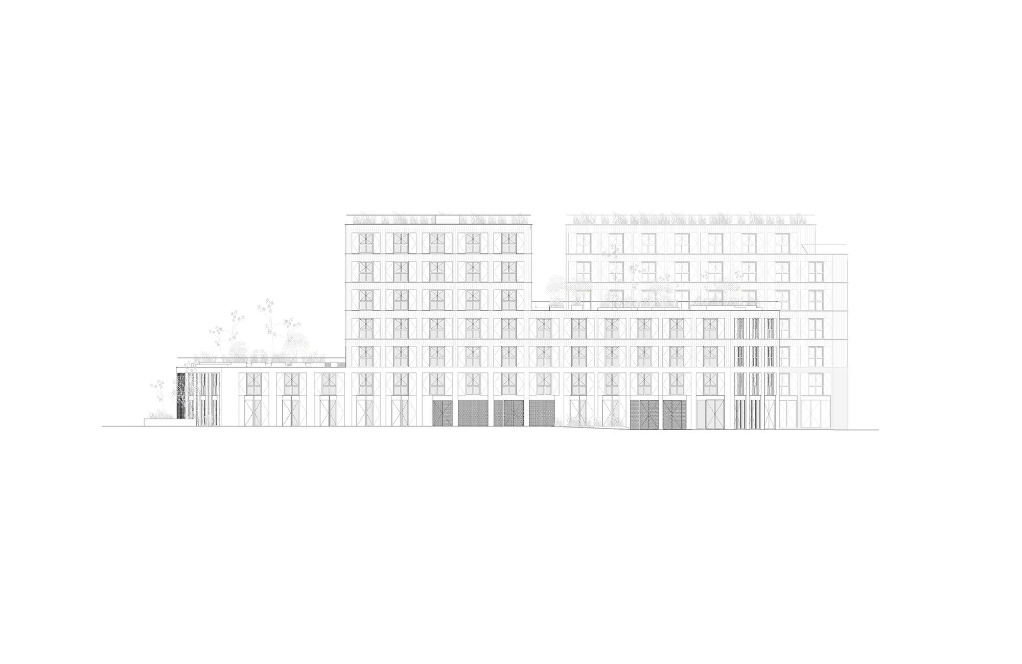 Logements en lanières, quartier des Groues-2