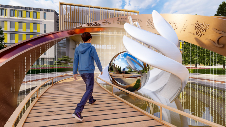 中学品牌设计&校园景观设计-11