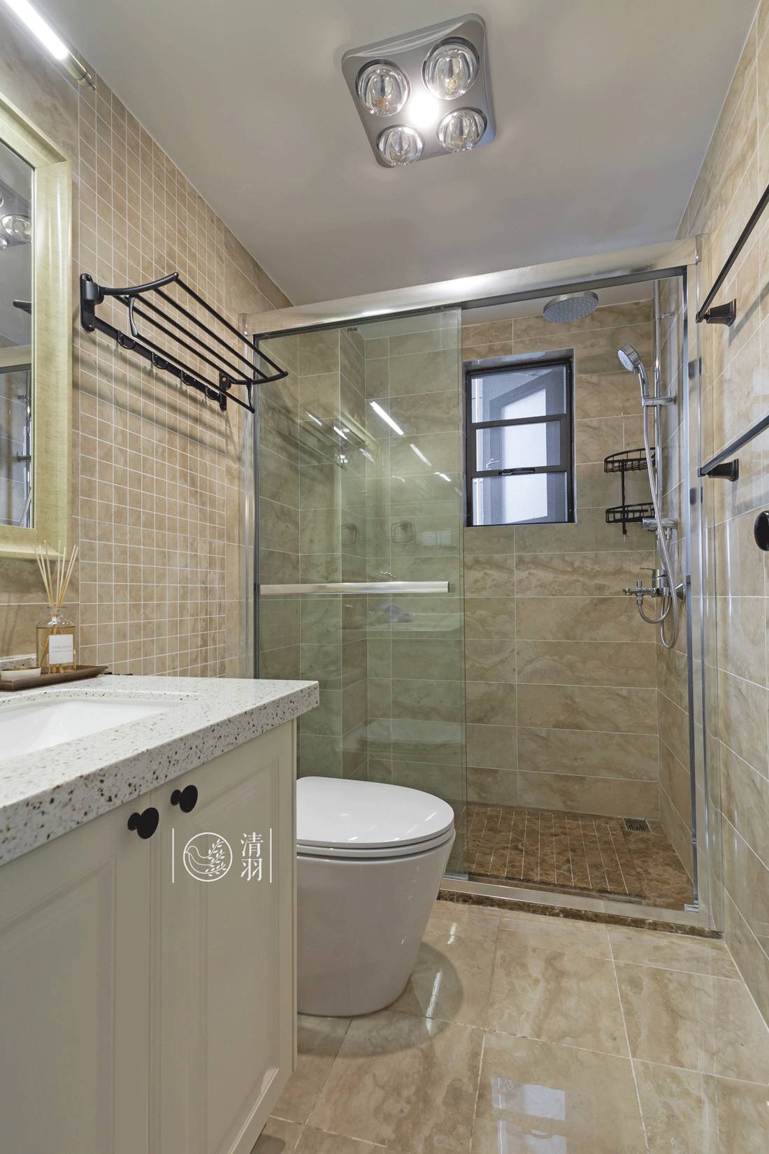 清羽设计 | 成都暗夜星空美式三居室-34