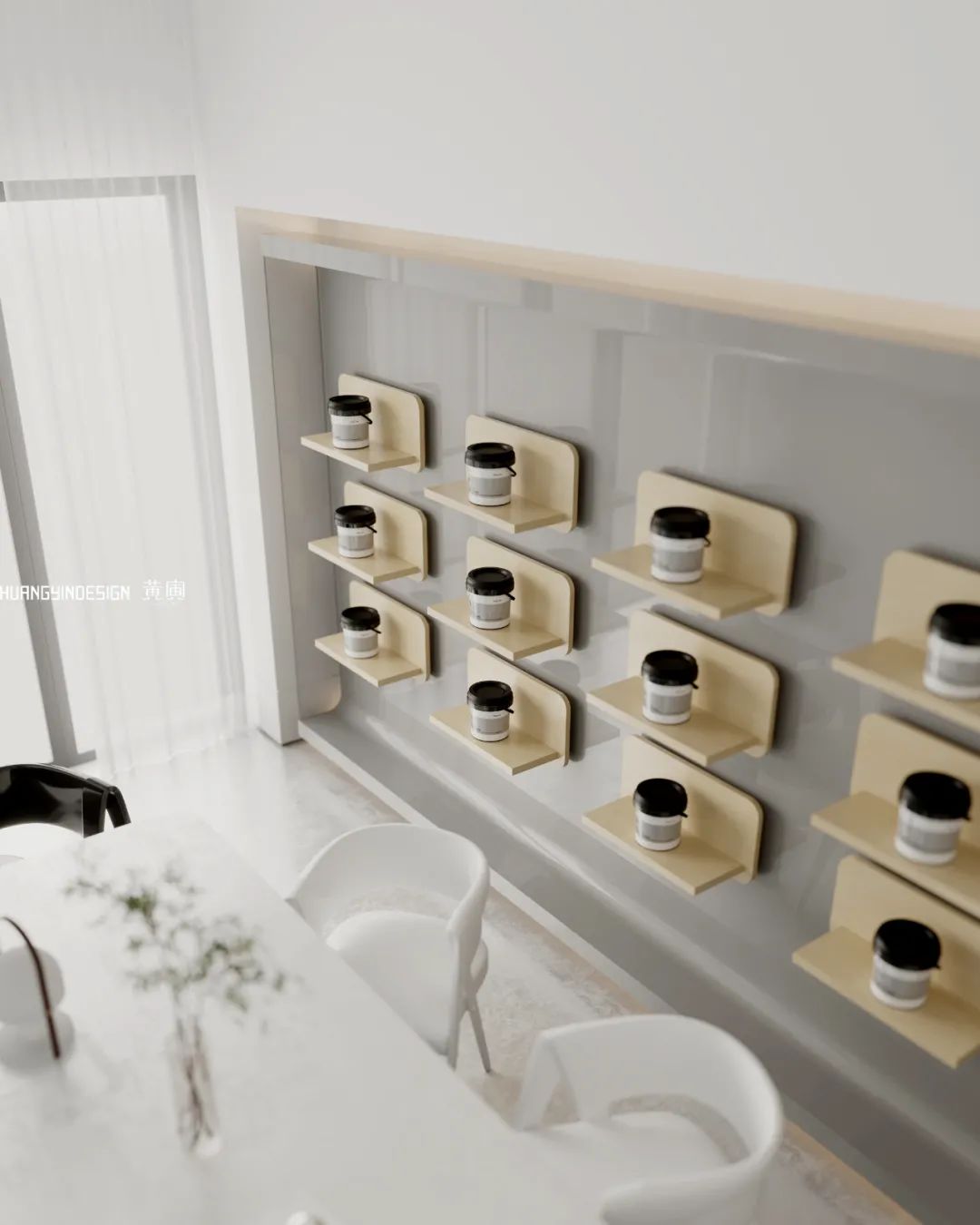 壹等艺国际涂料银泰展厅丨中国台州丨黄寅设计事务所-44