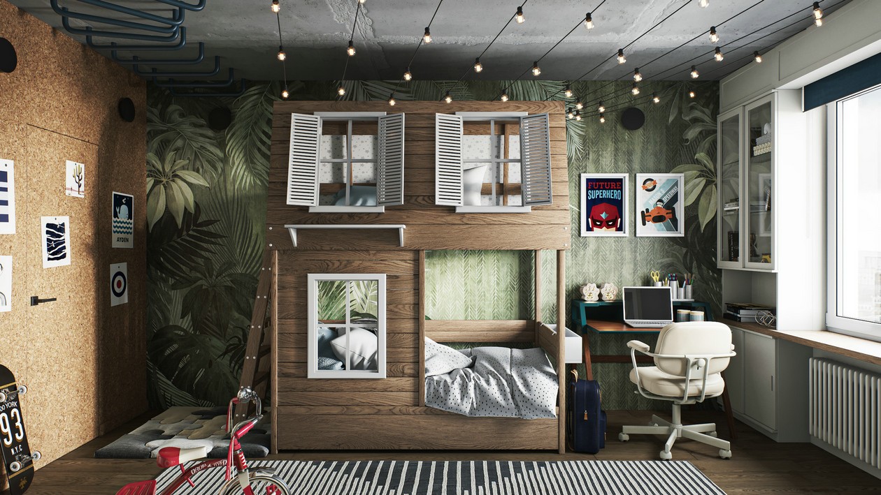 97㎡混搭 风色彩丰富，布局大胆-13