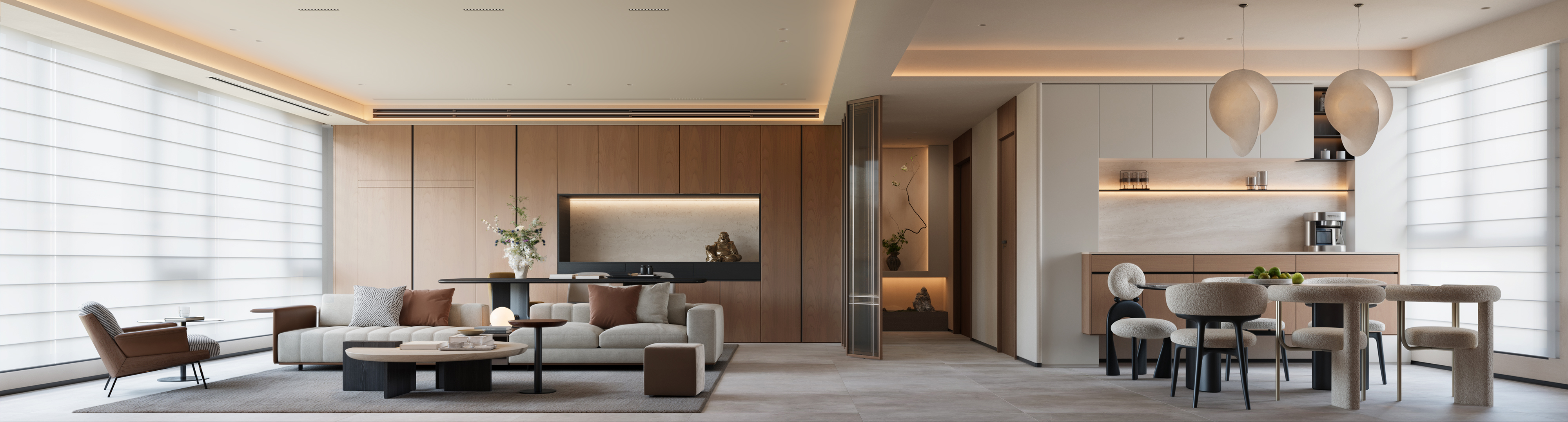 大平层原木风——佐尚视觉-0