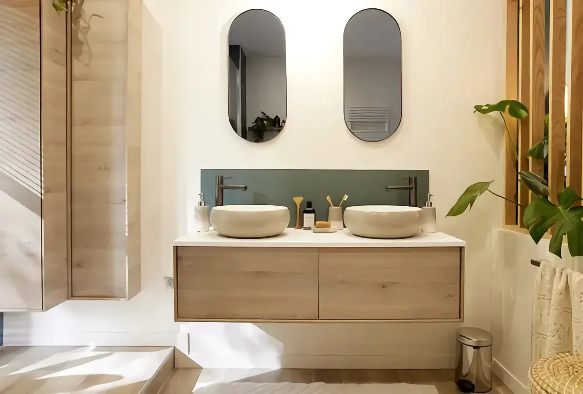 自然绿意,开放式浴室的完美设计-8