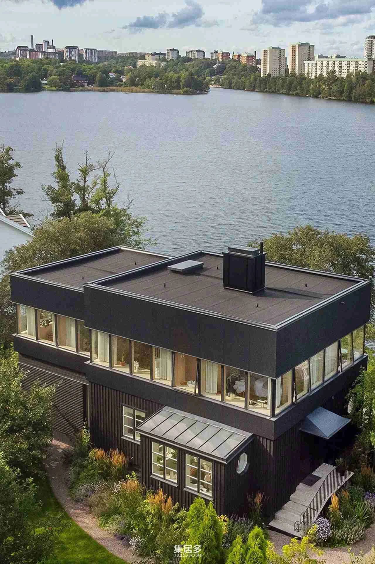 湖畔现代豪华别墅丨瑞典斯德哥尔摩-45