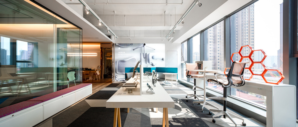 Herman Miller 中国合肥展厅——透明空间中的舒适办公-17
