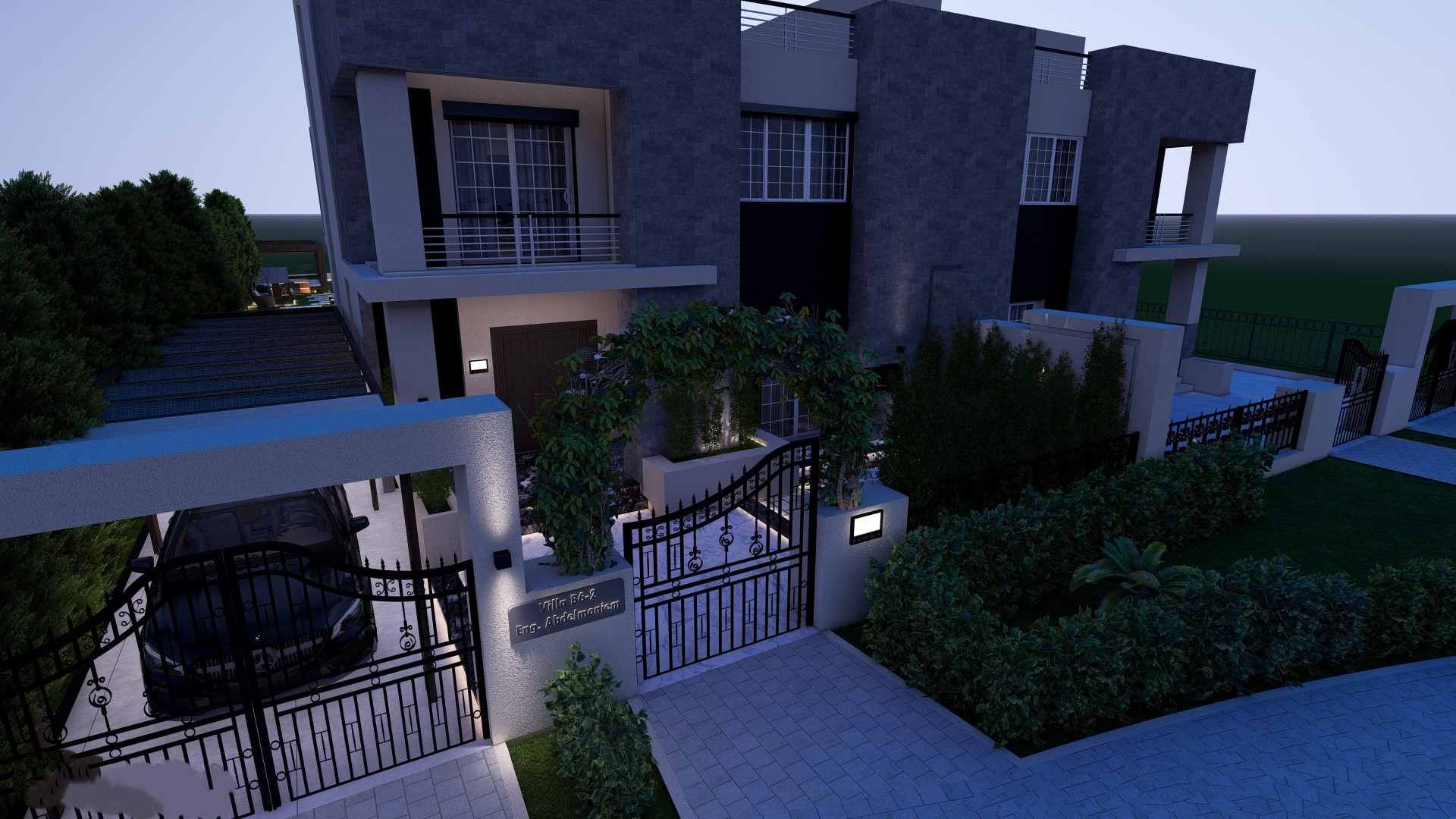 Private Villa in Karma Compound/Sheikh Zayed - Exterior-15