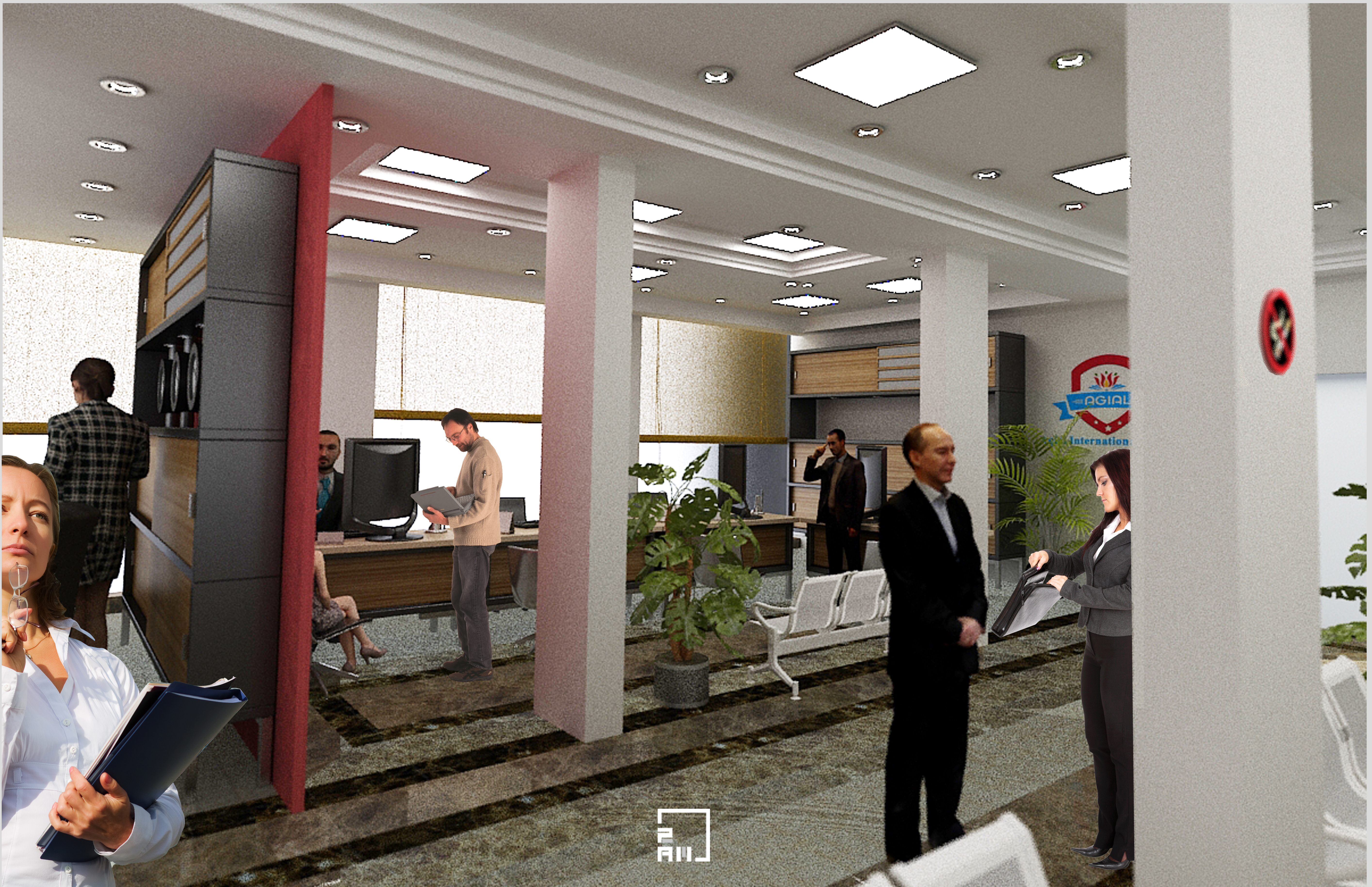 Reception Interior - Agial International School-4