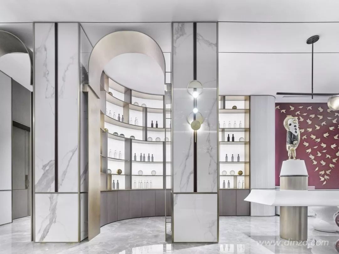 《云水谣》现代轻奢售楼处，融入自然元素，打造优雅空间-26