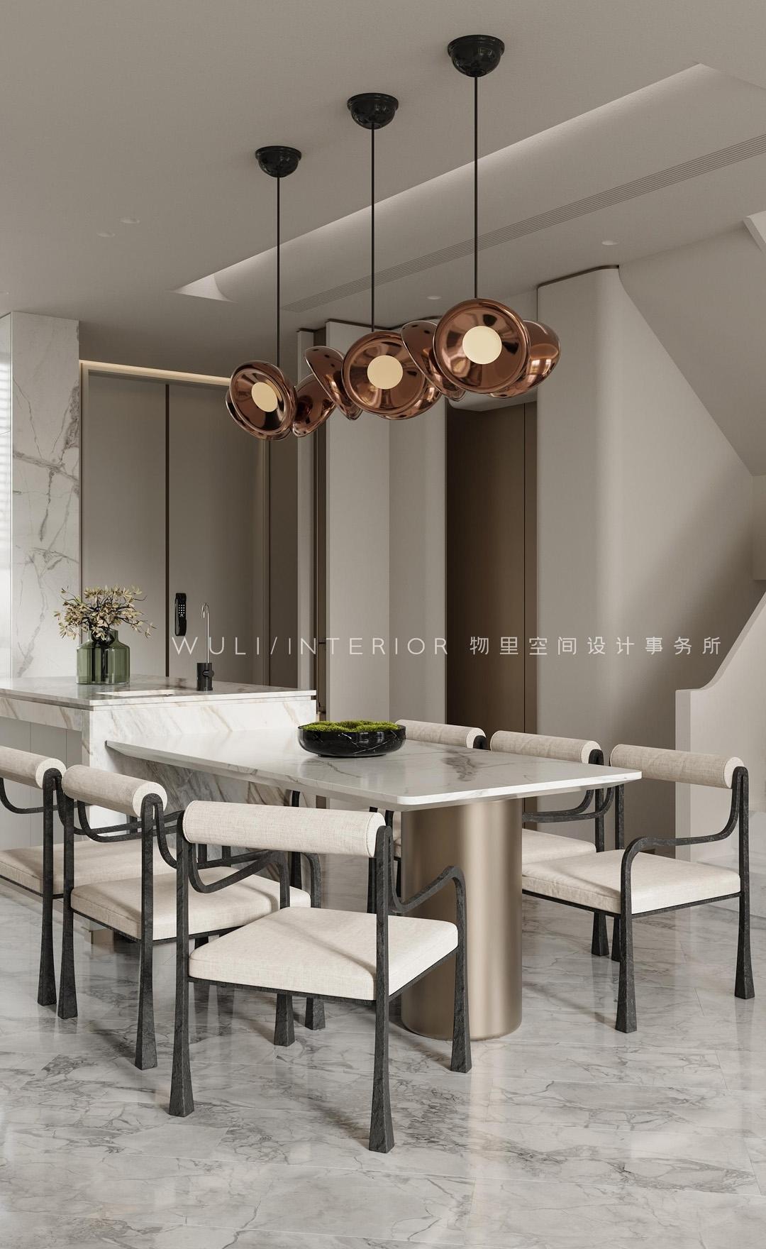 魔都大气摩登范儿排屋别墅设计丨物里设计-16