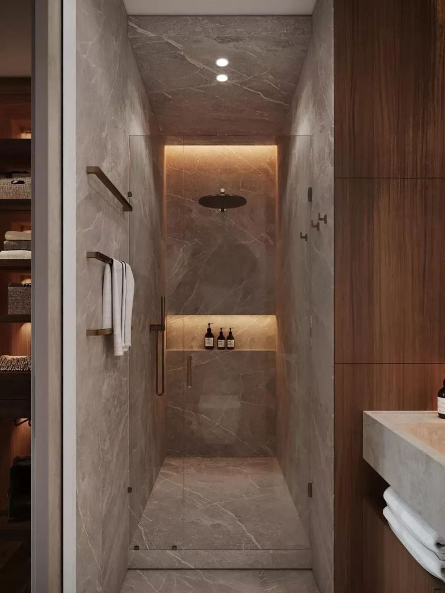 莫斯科 115㎡原木极简,温馨时尚空间设计-47