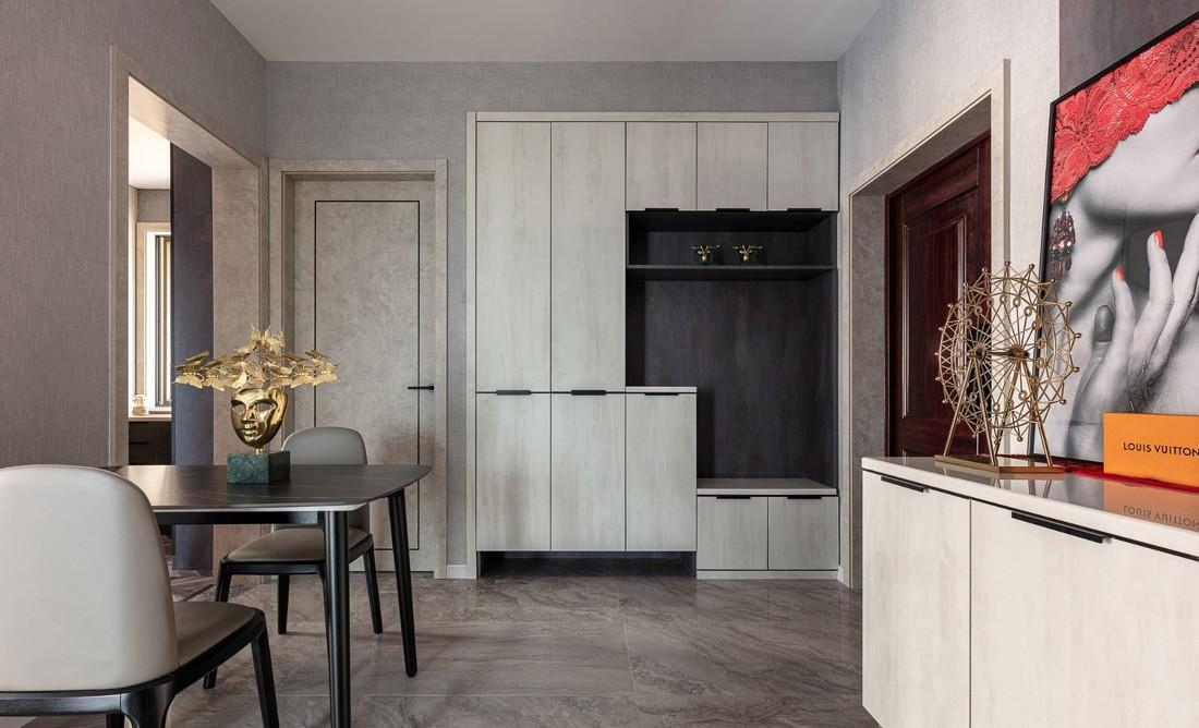 三舍设计丨平层丨新家这样の装，才够腔调！-7