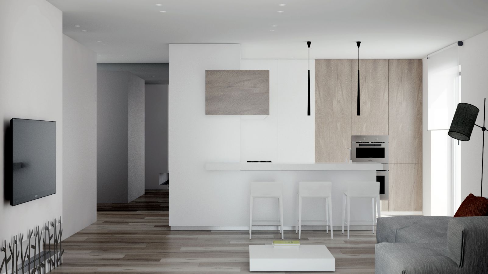 Создание интерьера квартиры Белый лист | Дизайн-студия Андрея Гординского-5