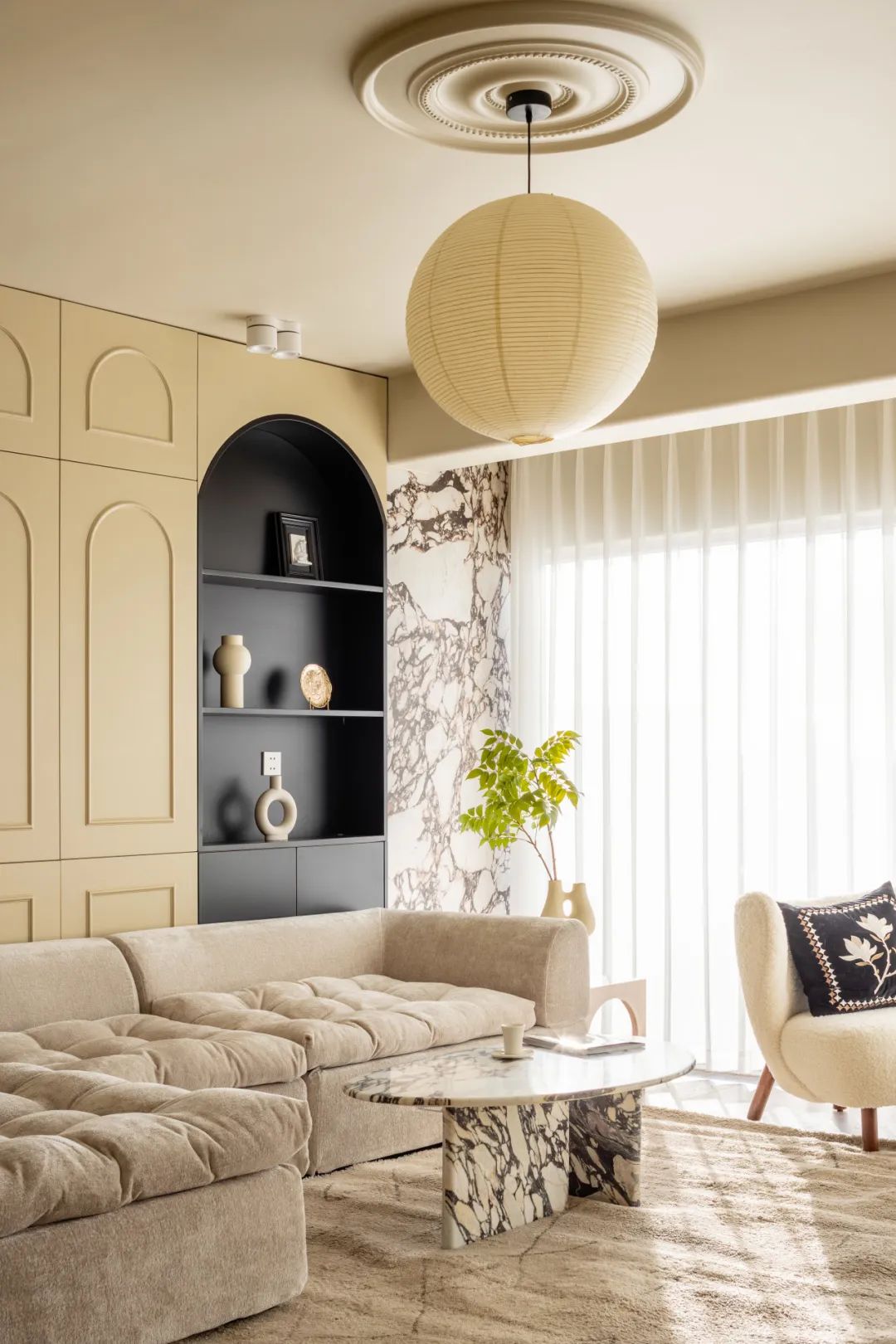 140㎡ 实景落地｜诠释法式,从极简浪漫到温暖实用-9