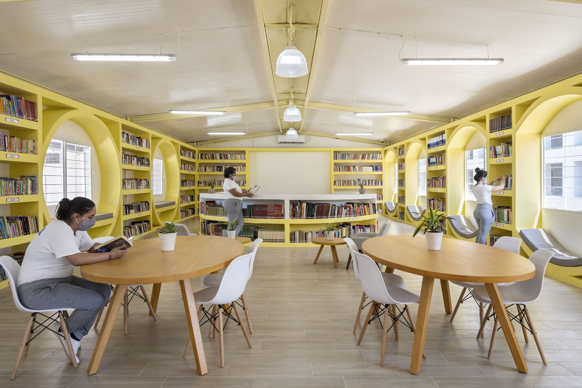 Cereso Femenil Library 图书馆翻新项目丨墨西哥丨Proyecto Reacciona A.C-20