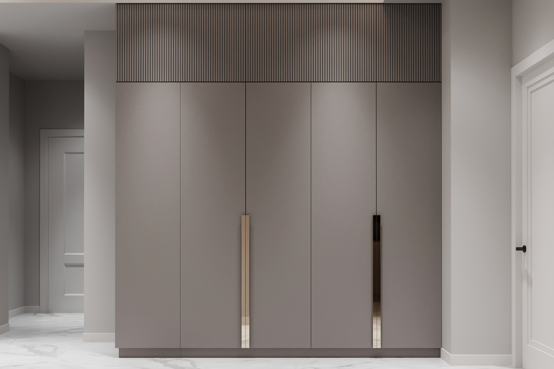 高级灰色系小空间公寓设计 既优雅又舒适-1