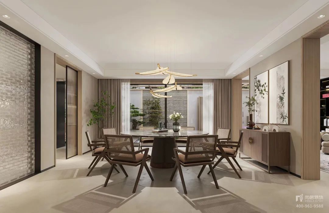 金色宝坻 480m²新中式诧寂风丨中国上海丨上海尚层别墅装饰第一运营中心-14