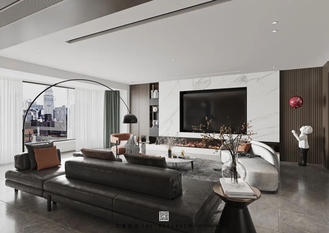 280㎡简约大平层设计丨董沙峰,杨叶琼-7