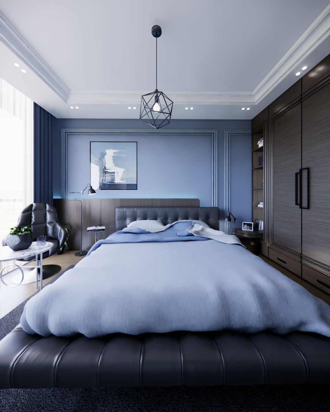 主卧室设计丨阿尔及利亚丨SAHLI FATEN-8