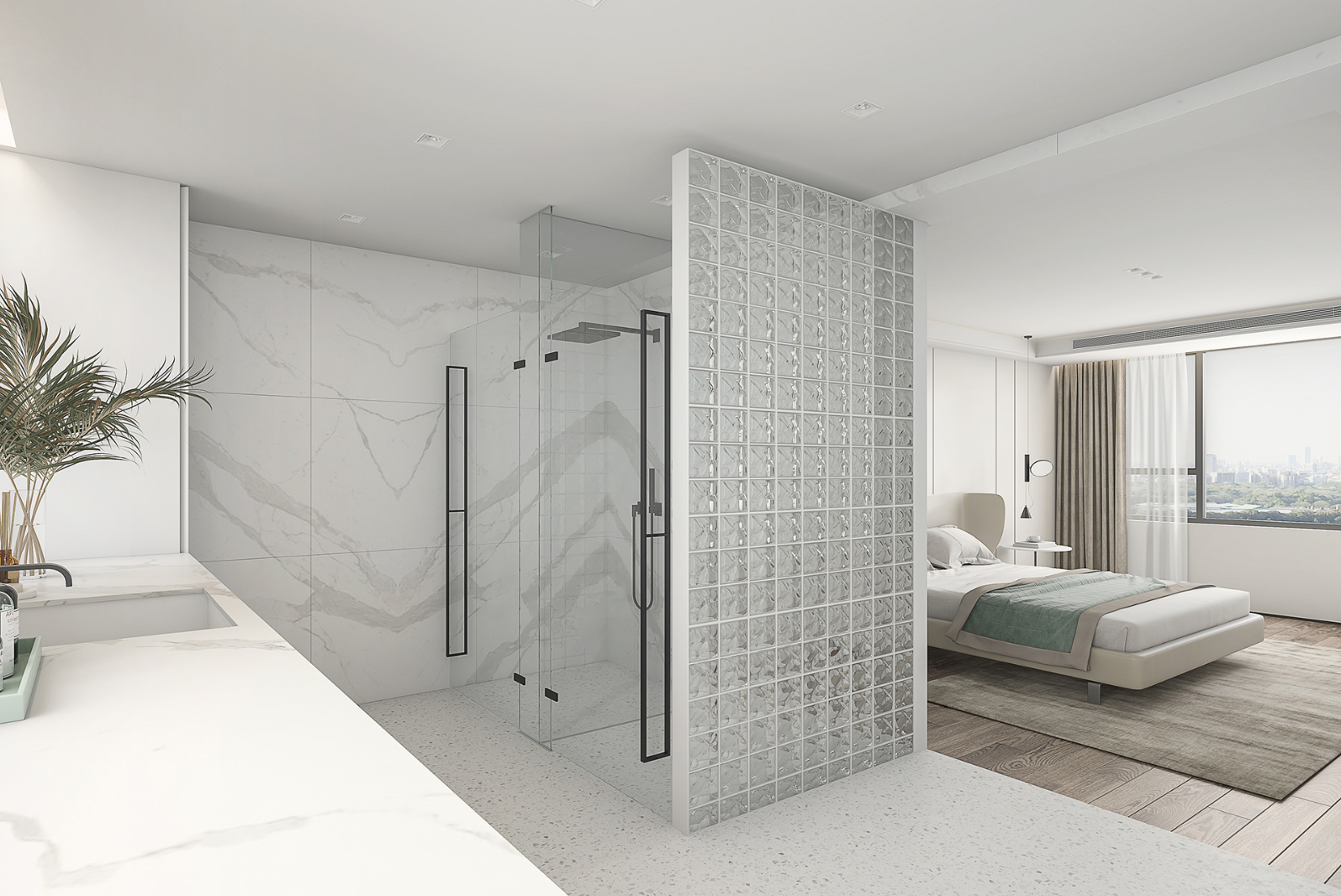 110㎡ 高级现代风 清新治愈-6