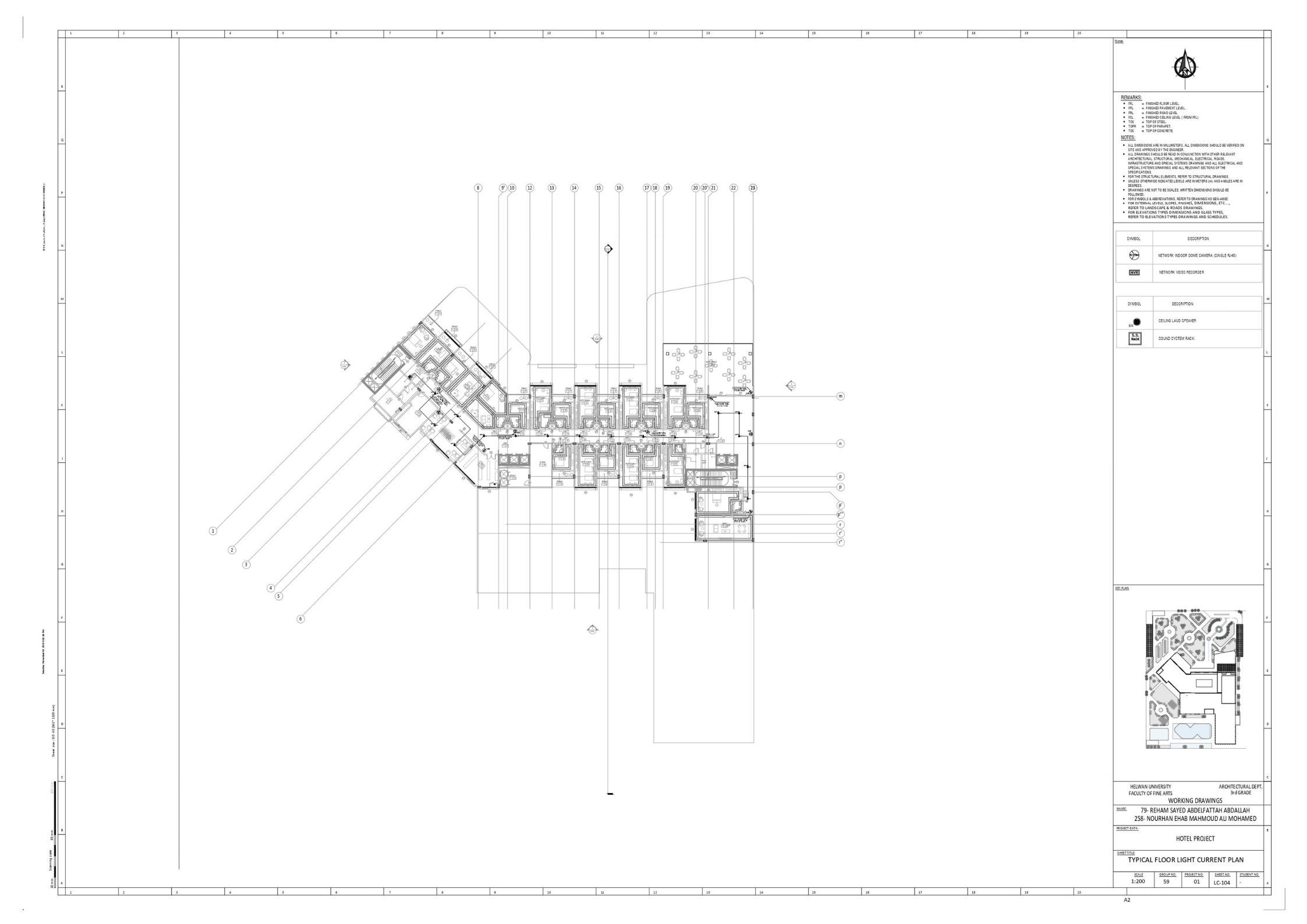 RENOS(3  STARS HOTEL)技术绘图项目丨赫勒万大学美术学院建筑系-54