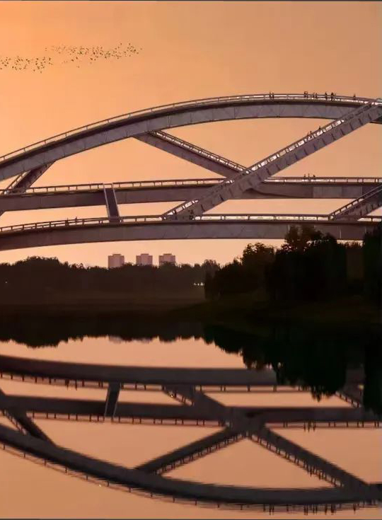 南京秦淮新河步行桥方案丨中国南京丨建筑大师 Christian Kerez-10