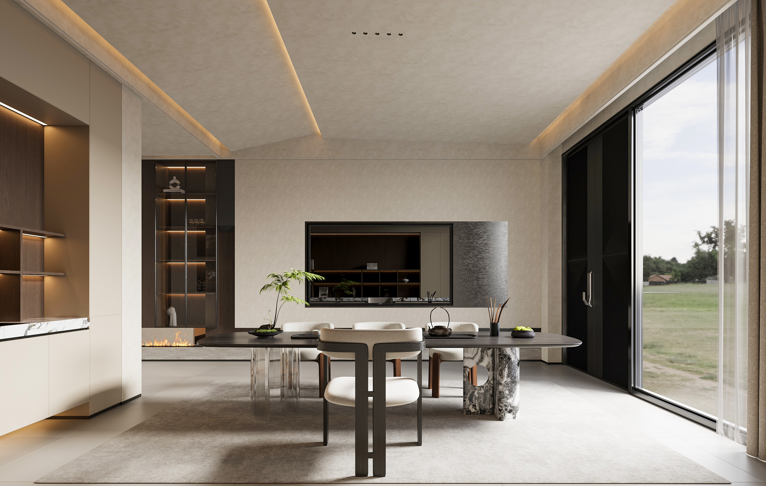 意式轻奢|从不在堆砌符号  用材质的碰撞 光影的层次-12