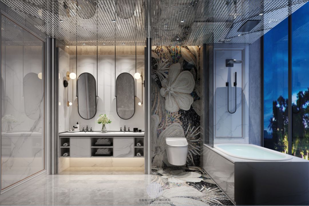 翠绿星岸别墅样板间 | 现代风格的人居空间-104