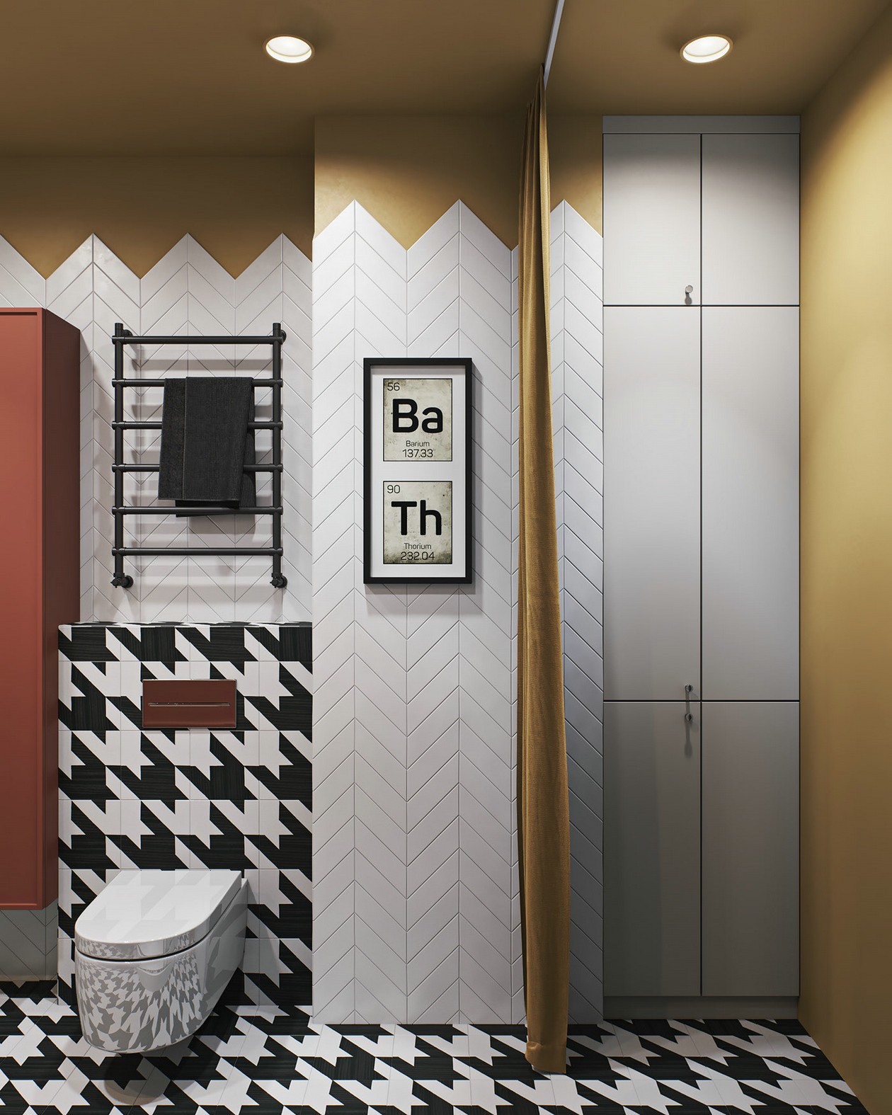 97㎡混搭 风色彩丰富，布局大胆-34