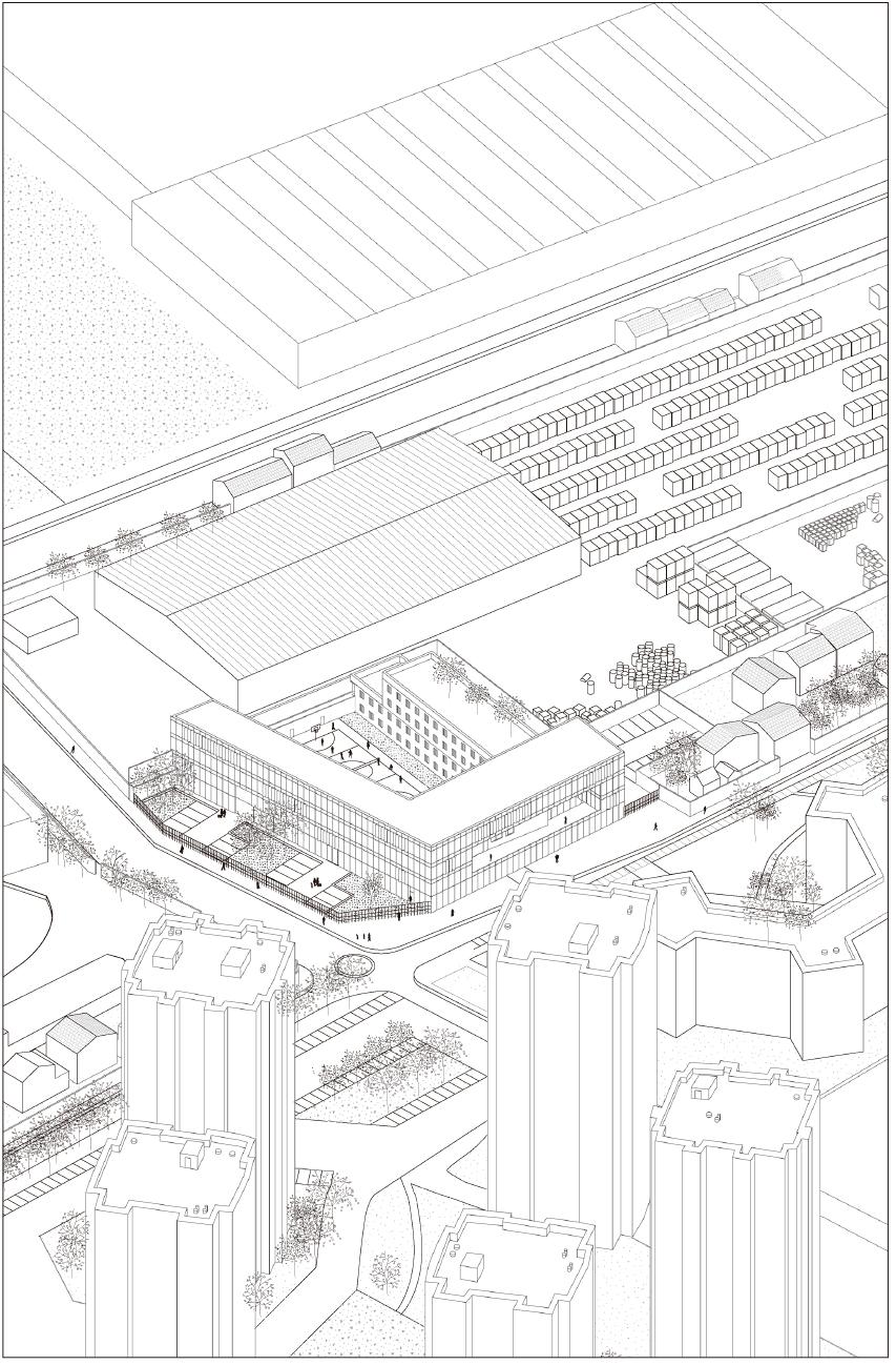 融合司法功能的 Nanterre 监狱设计-9