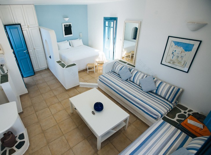 希腊传统风格酒店 Anemomilos Apartments-17