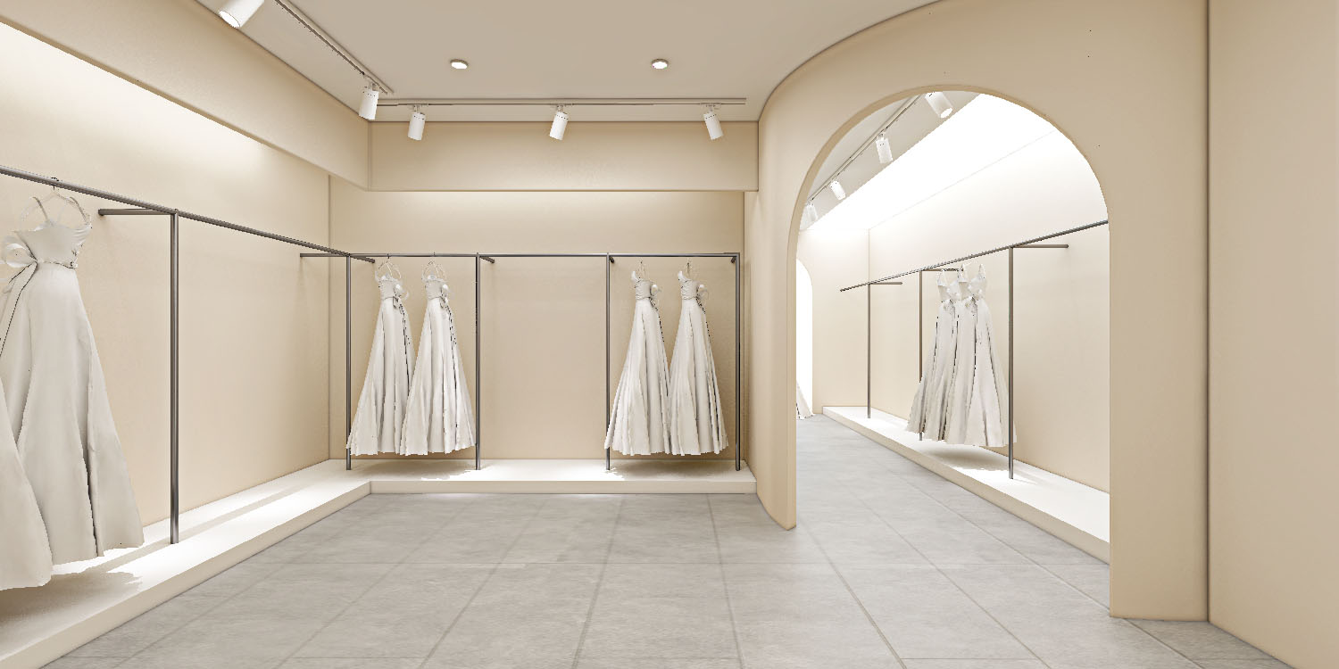 小面积简约婚纱店设计-4