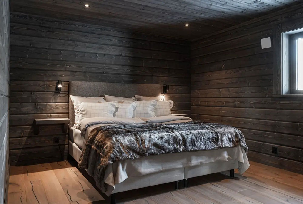 现代 Scandinavian 暗色调木屋设计-17