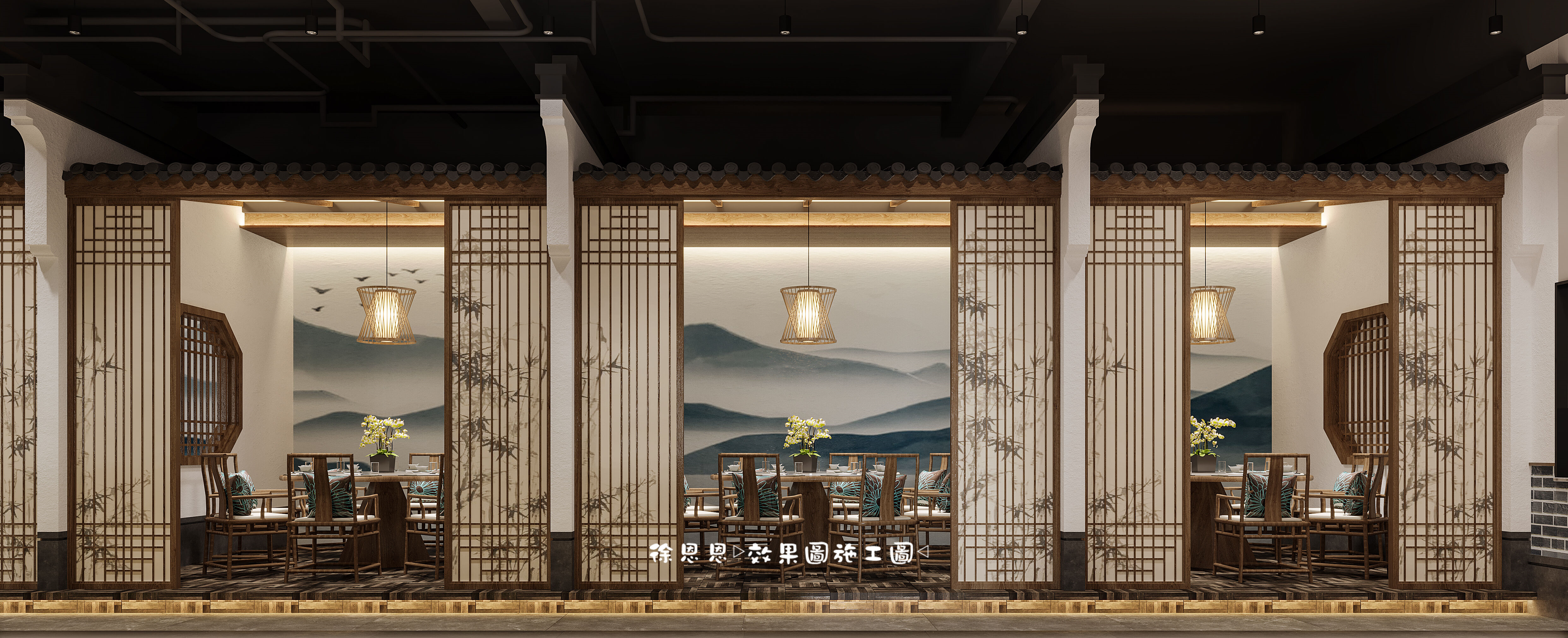 中式餐厅——集东方文化气息，品徽派隽美风韵-9