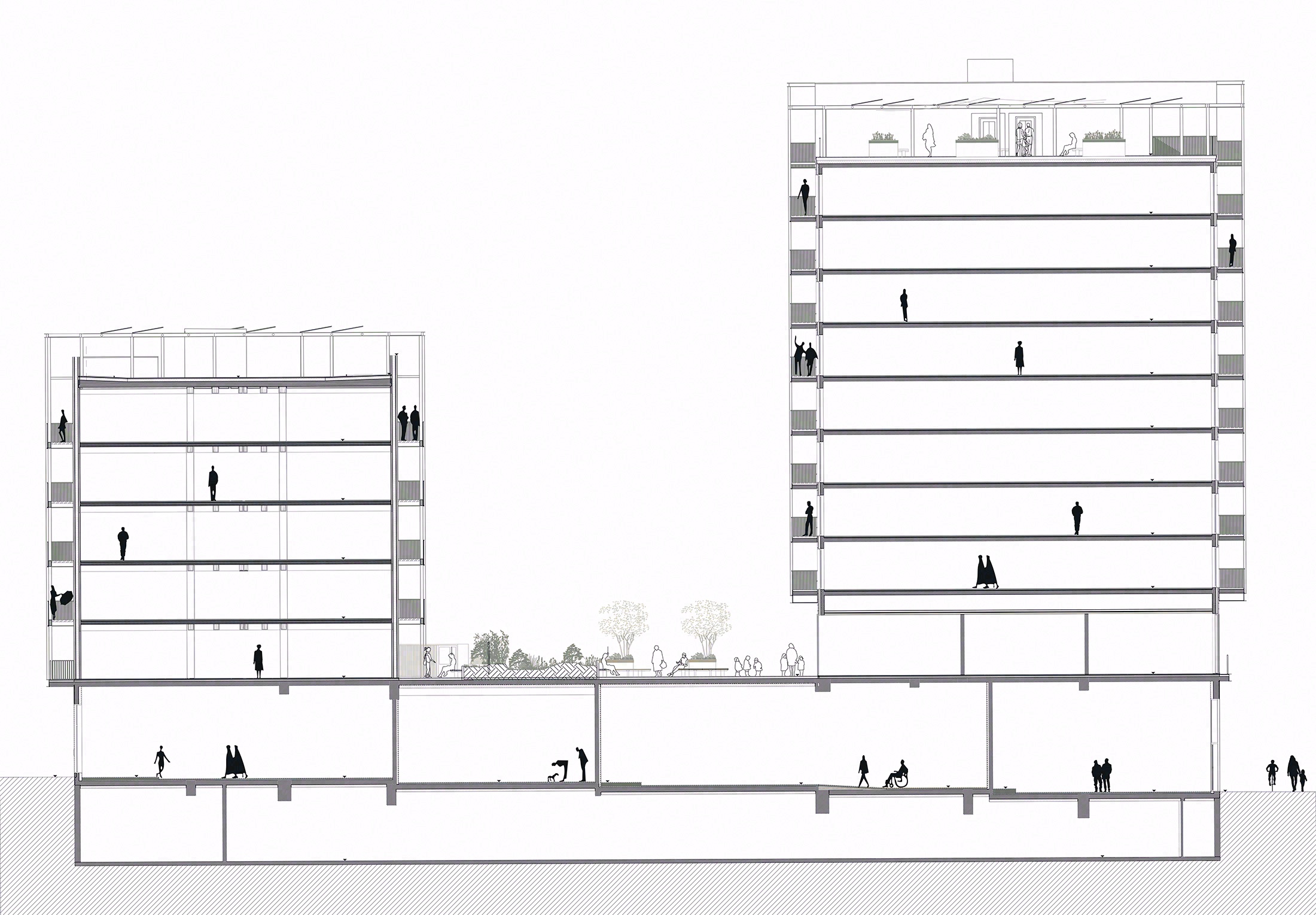 运动员村 E2B 地段丨法国丨CoBe Architecture & Paysage-52