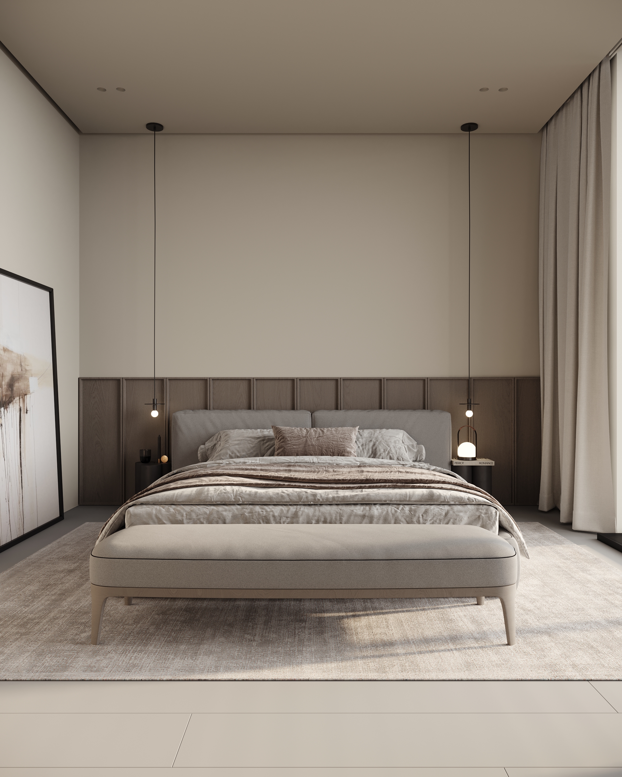 Kraków | Minimalist Bedroom Sanctuary | 12 m2-3